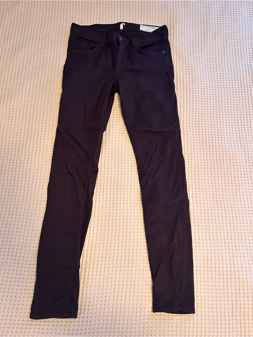 rag & bone Skinny Jeans in Deep Plum